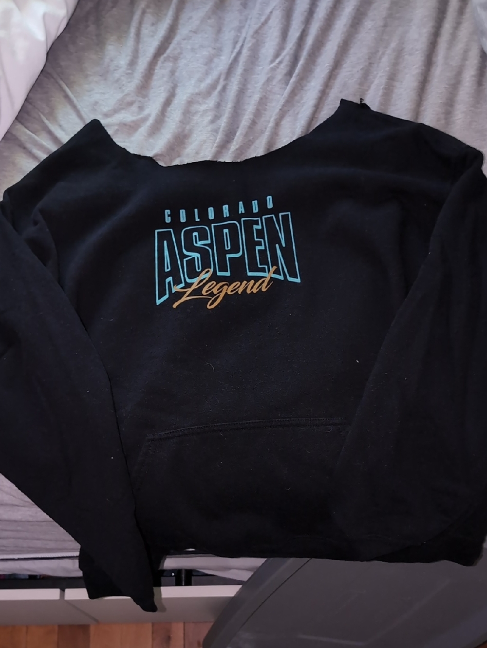 Aspen Legend Off-the-Shoulder Sweater in Black